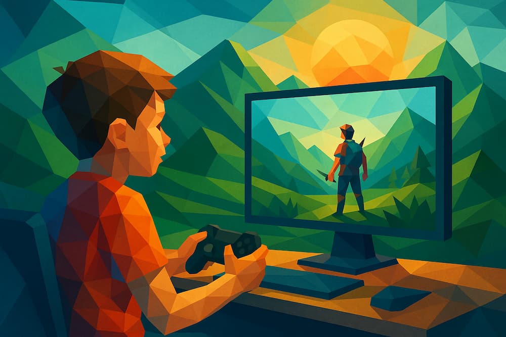 玩家在玩日文版遊戲的懷舊畫面