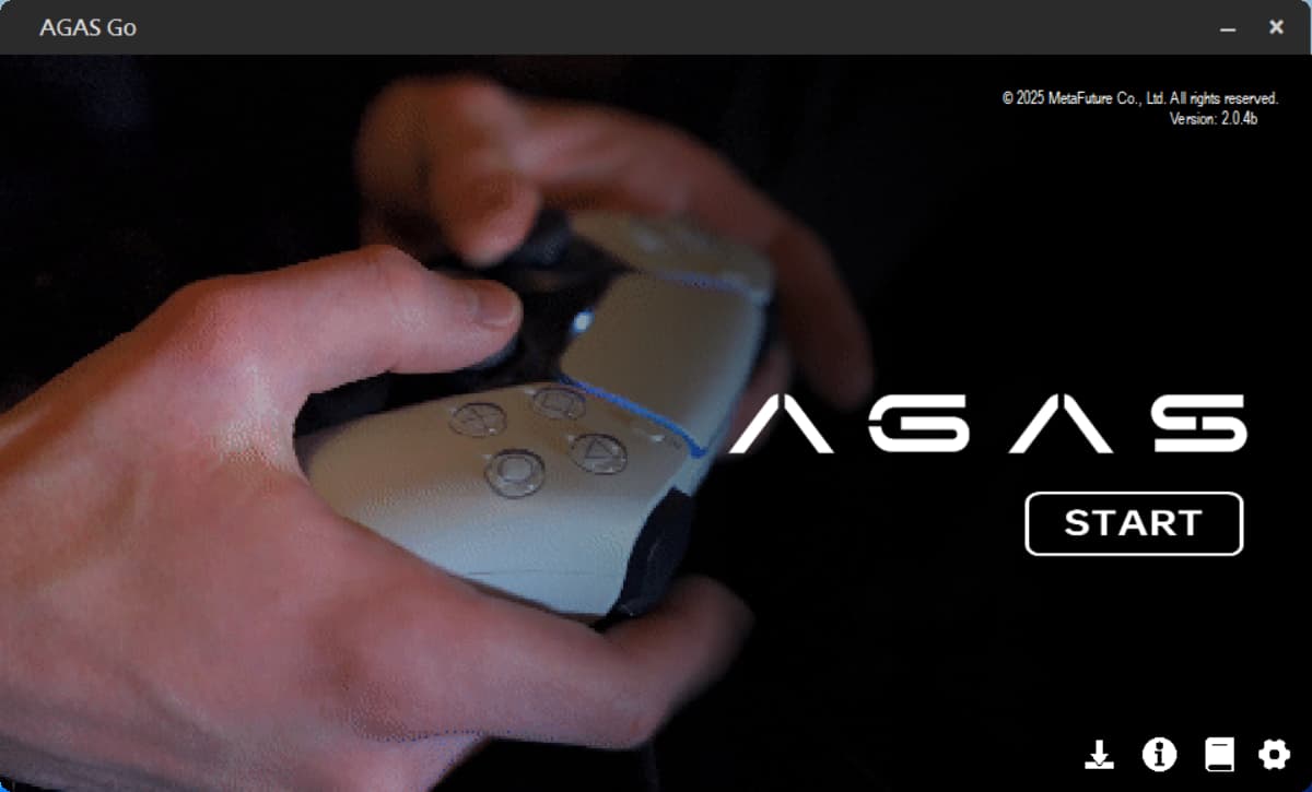 AGAS Go UI Screenshot